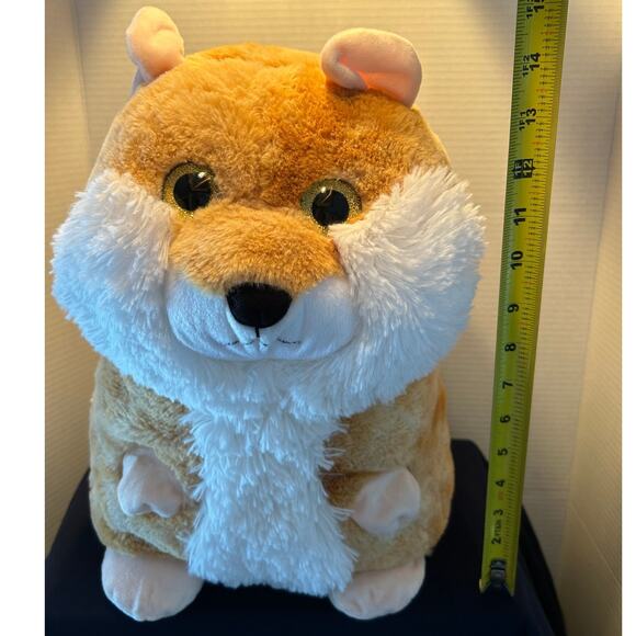 Plush 14" Tall Chipmunk or Squirrel with Big Glittery Eyes by Toy Factory - Picture 5 of 5